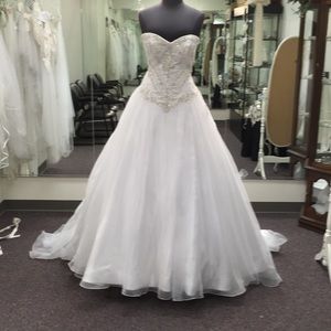 Maggie Sottero Corbin beaded ball gown. Size 16